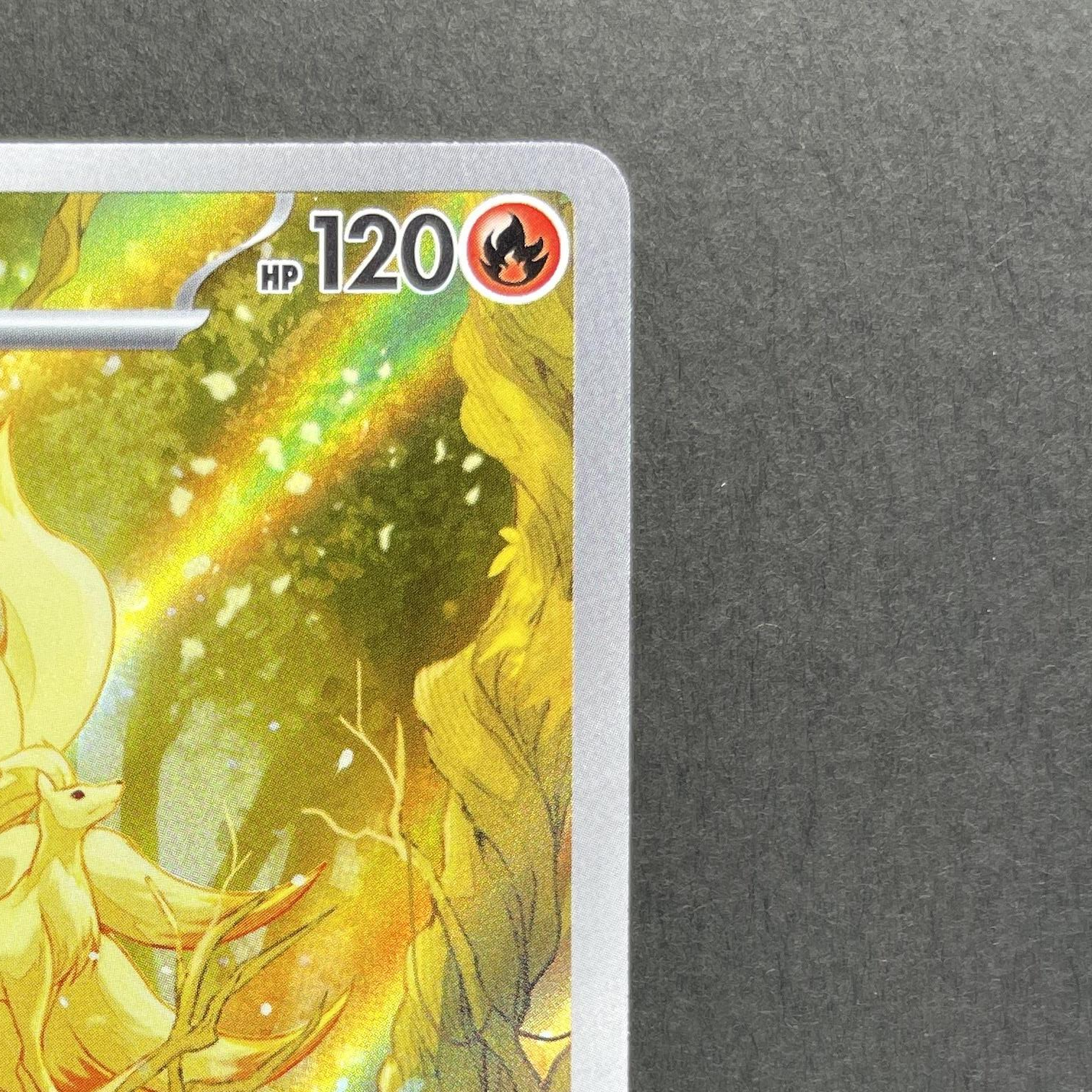 Ninetales AR 110/108 Pokemon card Ruler of the Black Flame sv3 (1.NM)