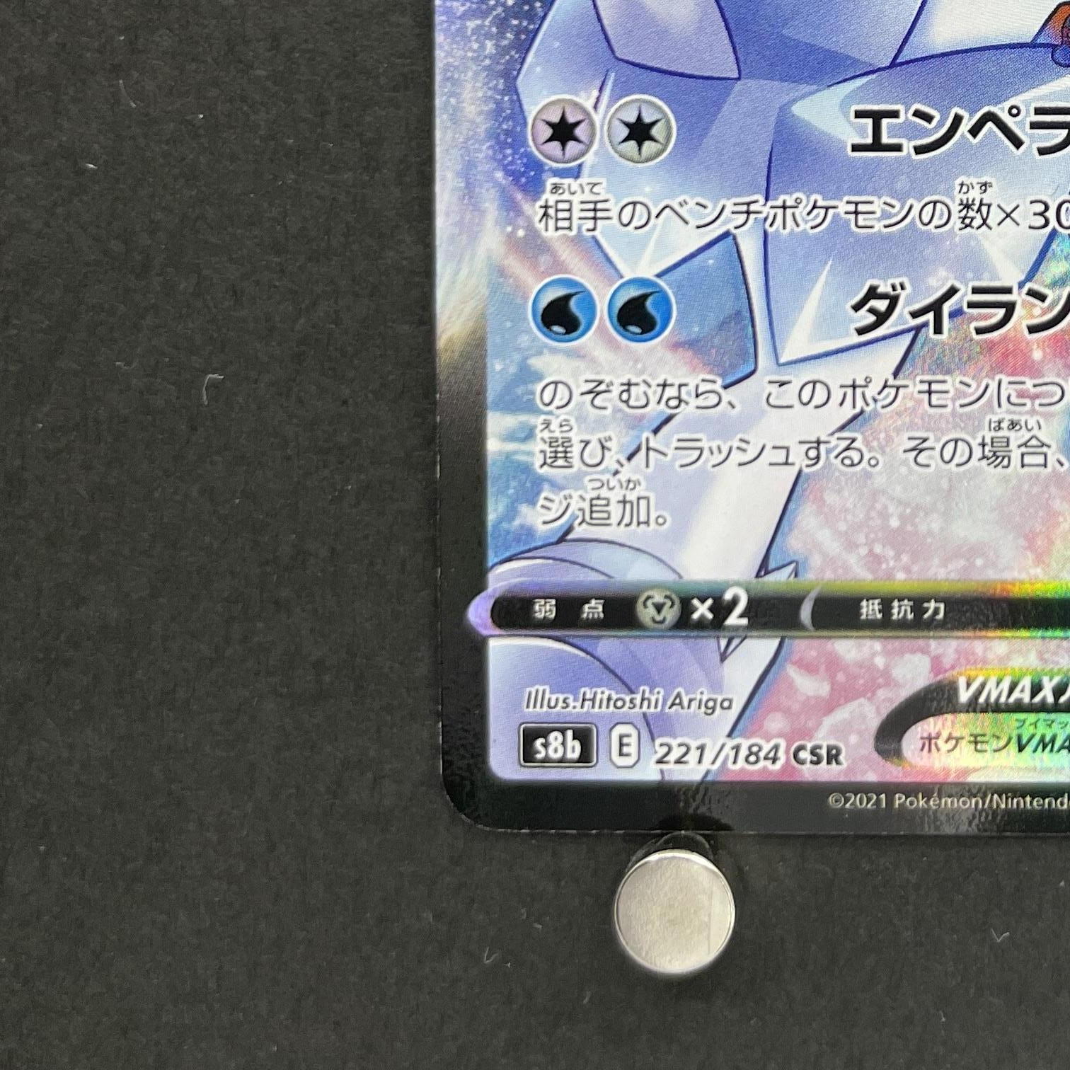 Ice Rider Calyrex VMAX CSR 221/184 Pokemon card VMAX Climax s8b (1.NM)