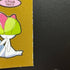 Hatenna&Ralts gold Decochara Seal Sticker bread sticker 200th edition Japanese (2.LP) Scratch - JariseStore
