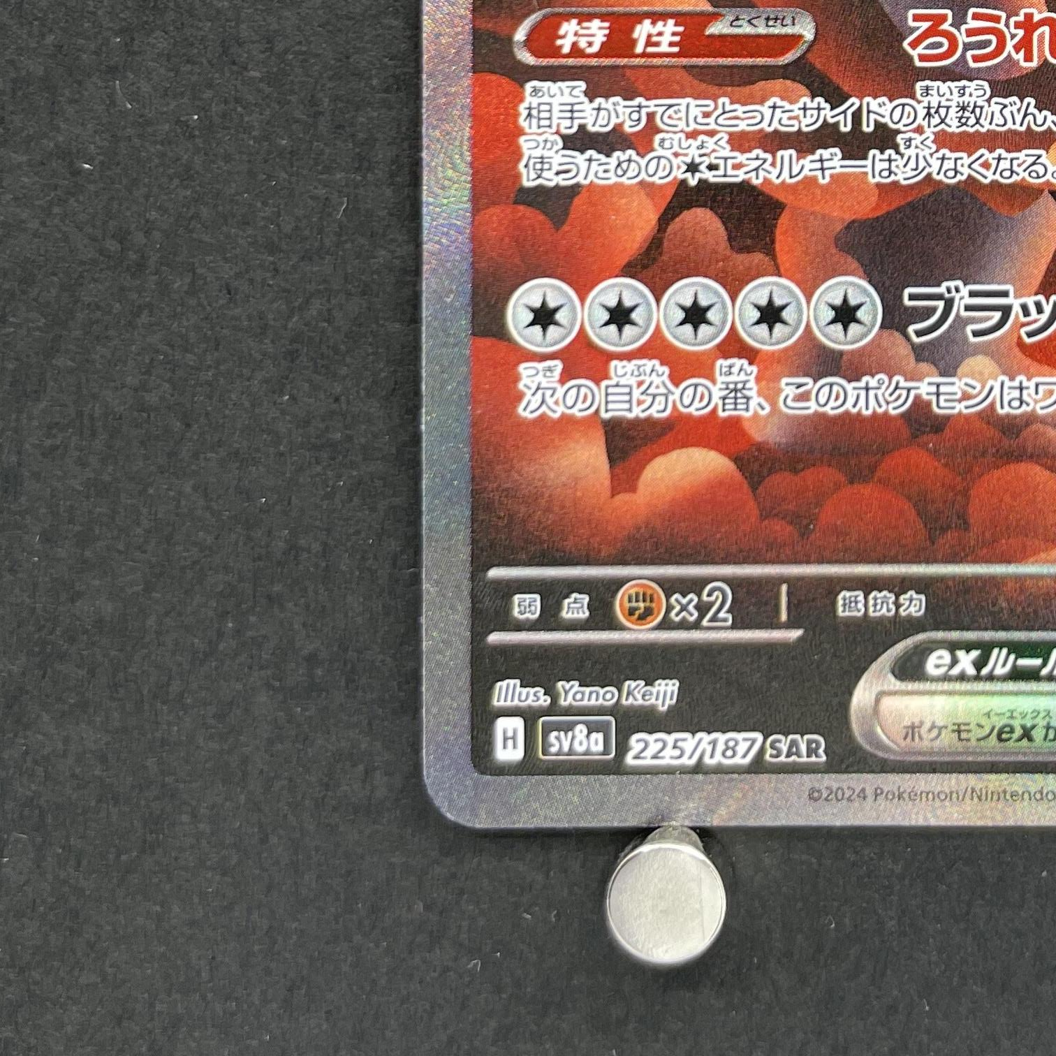 Ursaluna (Bloodmoon) ex SAR 225/187 Pokemon card Terastal Fest ex sv8a (1.NM)