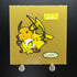 Pichu&Pikachu&Raichu gold Decochara Seal Sticker bread sticker 200th edition Japanese (1.NM) - JariseStore
