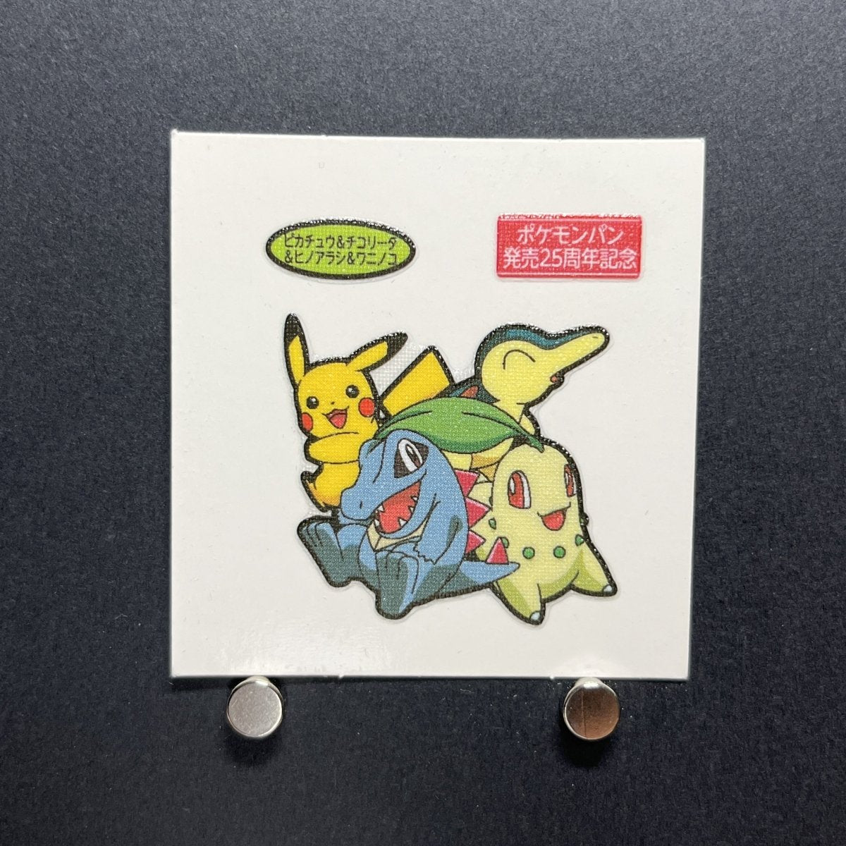 Pikachu&Chikorita&Cyndaquil&Totodile Decochara Seal Sticker bread sticker 25th anniversary Japanese (2.LP) - JariseStore