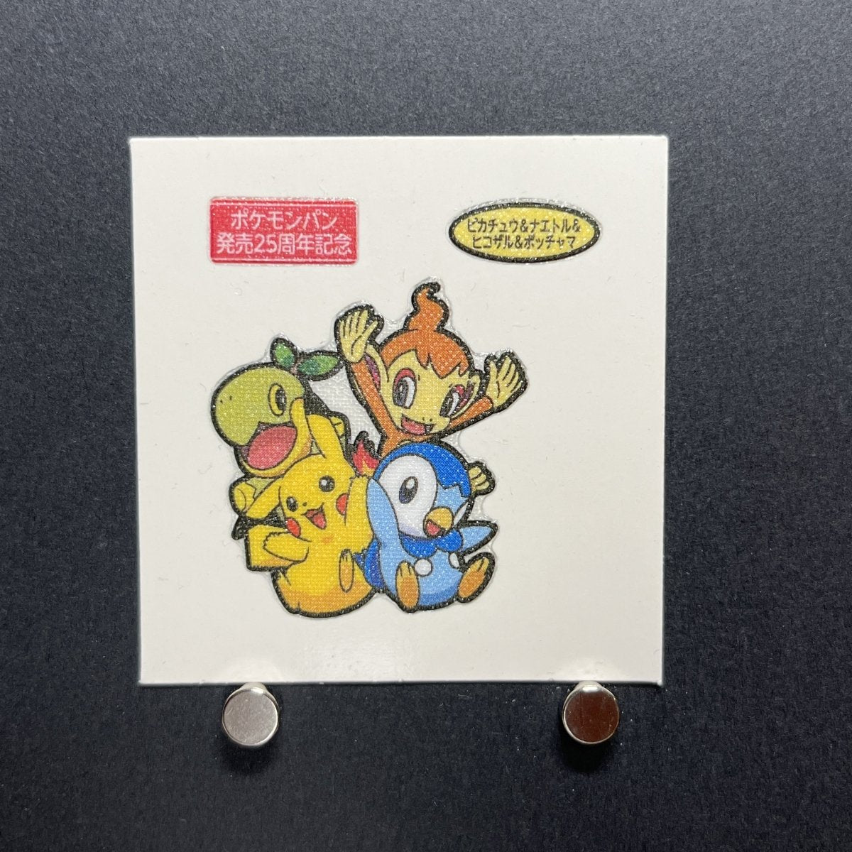 Pikachu&Turtwig&Chimchar&Piplup Decochara Seal Sticker bread sticker 25th anniversary Japanese (1.NM) - JariseStore