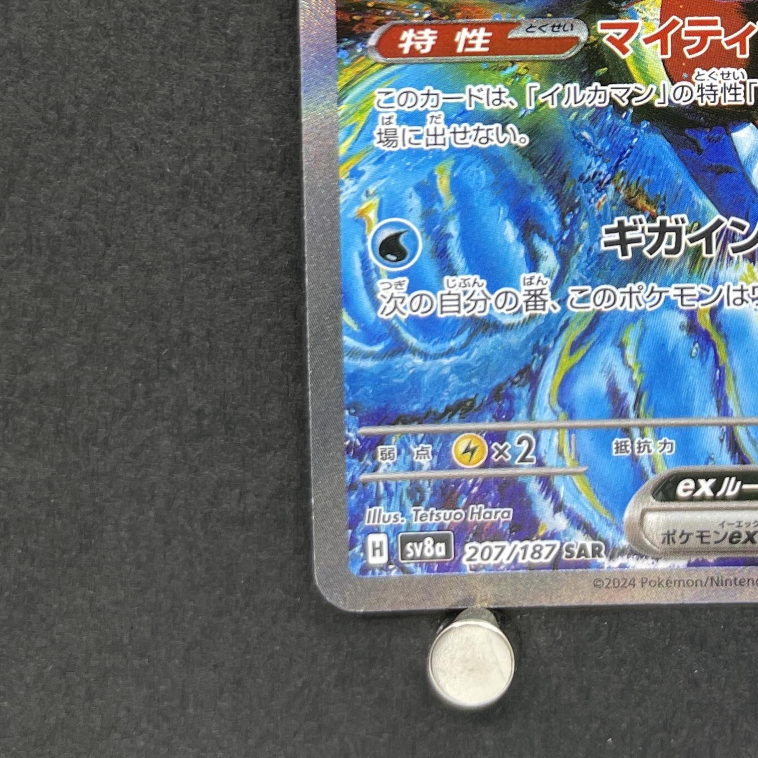 Palafin ex SAR 207/187 Pokemon card Terastal Fest ex sv8a (1.NM)