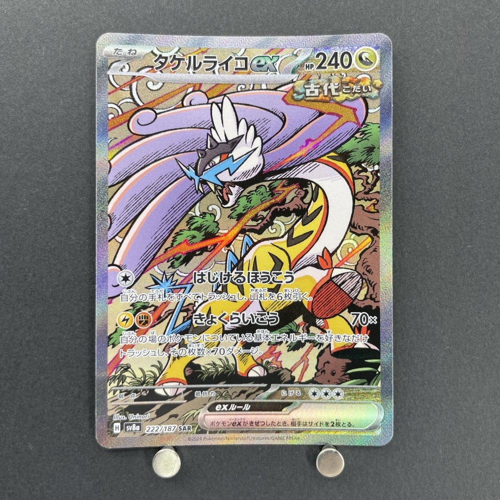 Raging Bolt ex SAR 222/187 Pokemon card Terastal Fest ex sv8a (1.NM) - JariseStore
