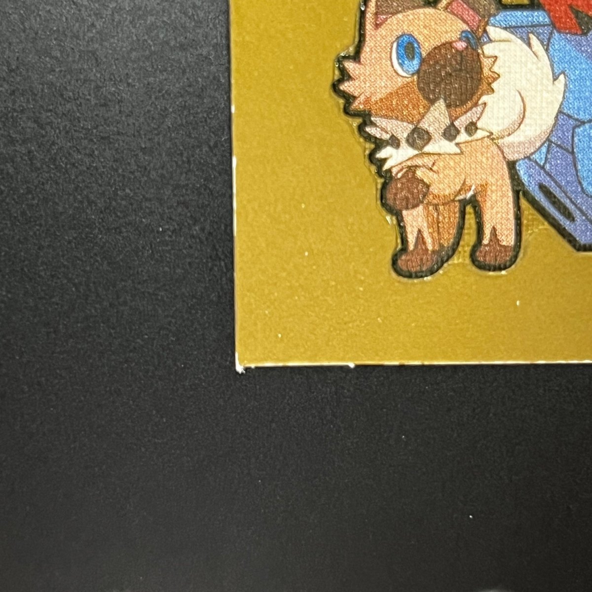 Rockruff&Nosepass gold Decochara Seal Sticker bread sticker 200th edition Japanese (2.LP) Scratch - JariseStore
