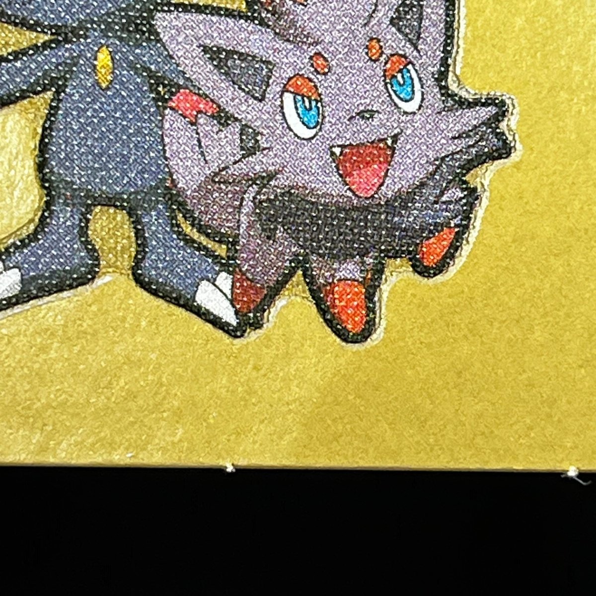 Sneasel&Zorua gold Decochara Seal Sticker bread sticker 200th edition Japanese (2.LP) Scratch - JariseStore
