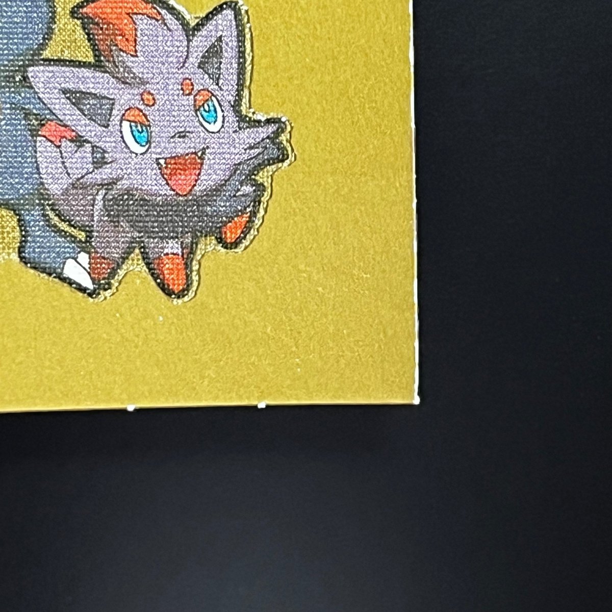Sneasel&Zorua gold Decochara Seal Sticker bread sticker 200th edition Japanese (2.LP) Scratch - JariseStore