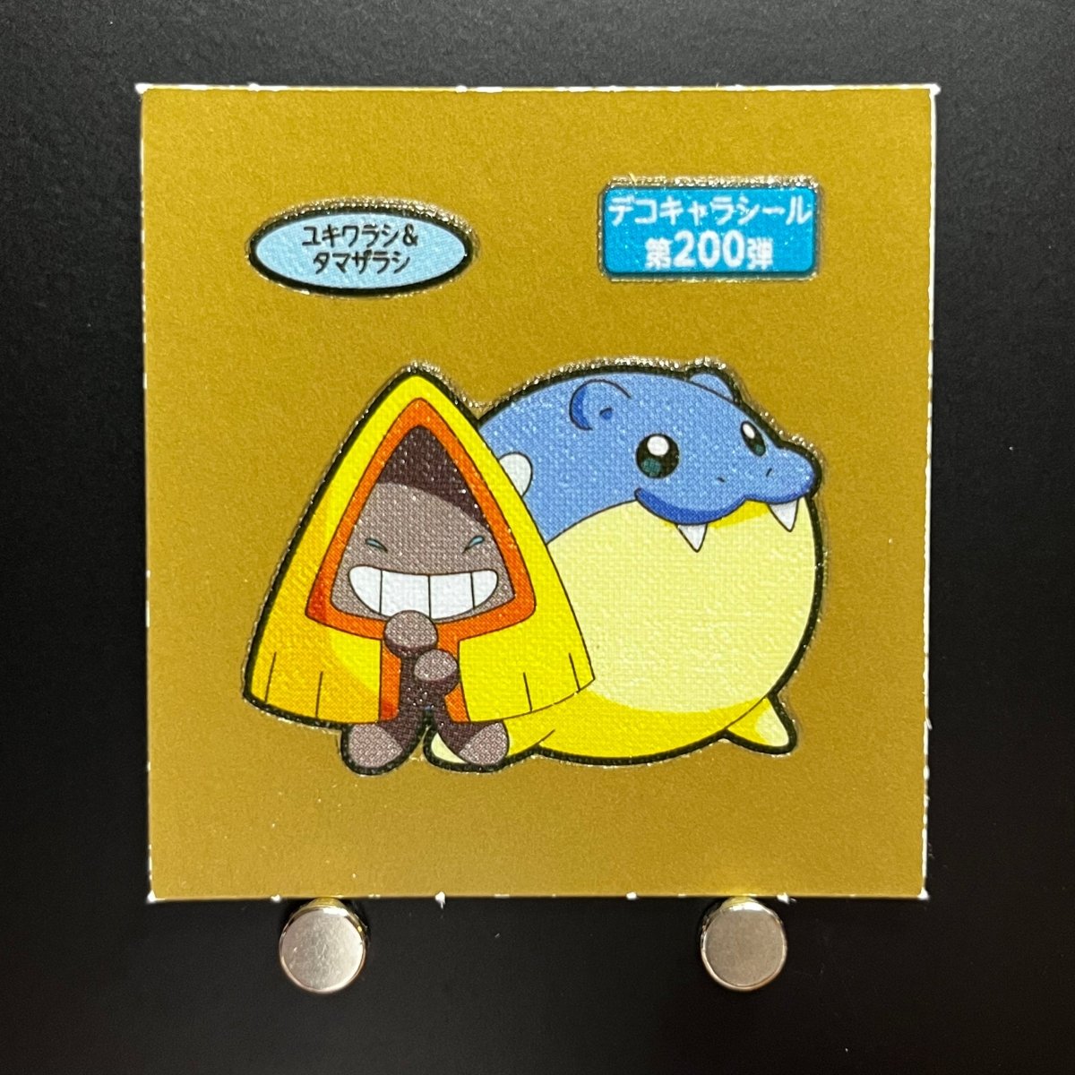 Spheal&Snorunt gold Decochara Seal Sticker bread sticker 200th edition Japanese (2.LP) Scratch - JariseStore