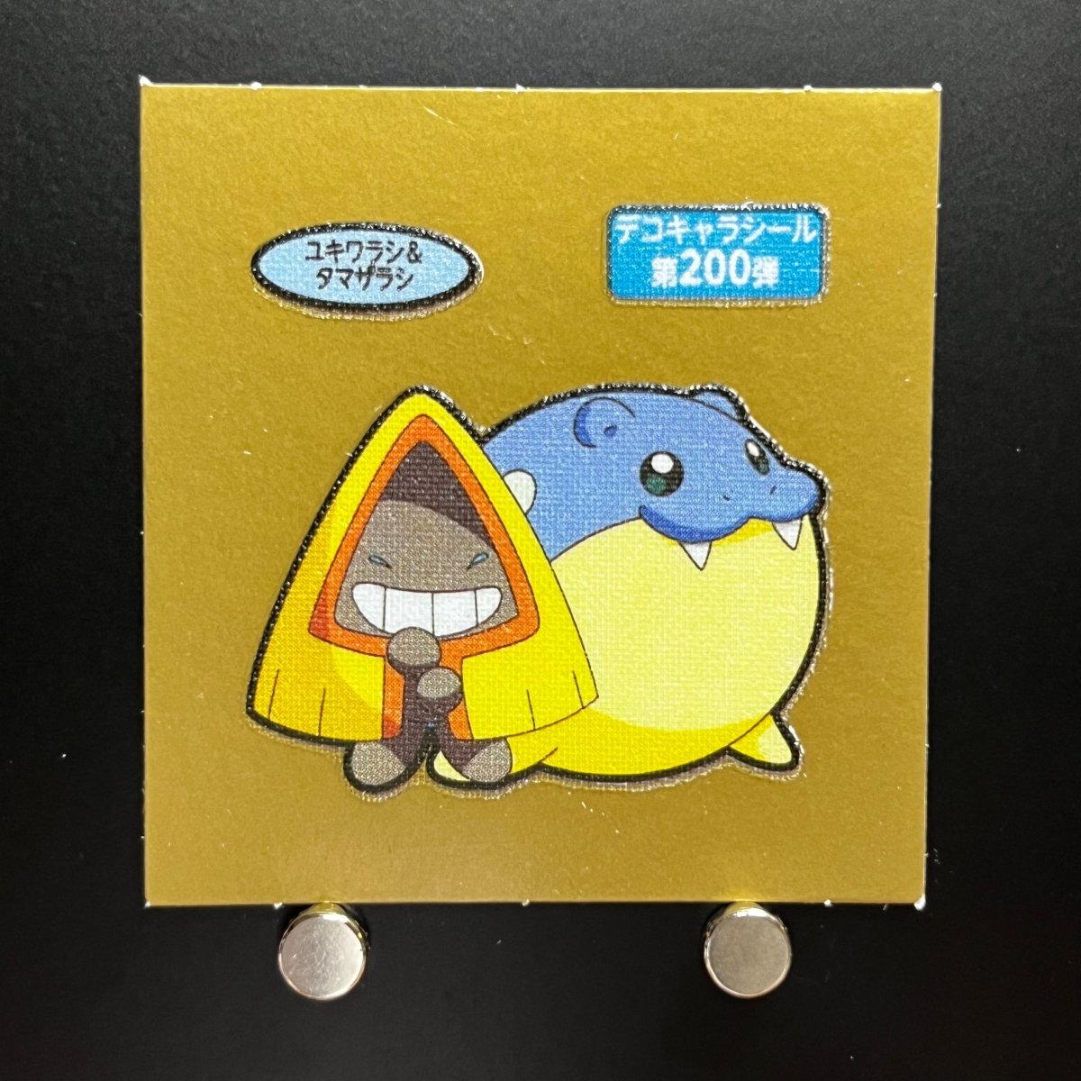 Spheal&Snorunt gold Decochara Seal Sticker bread sticker 200th edition Japanese (2.LP) Scratch - JariseStore