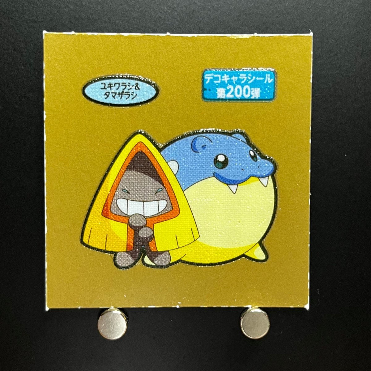 Spheal&Snorunt gold Decochara Seal Sticker bread sticker 200th edition Japanese (2.LP) Scratch - JariseStore